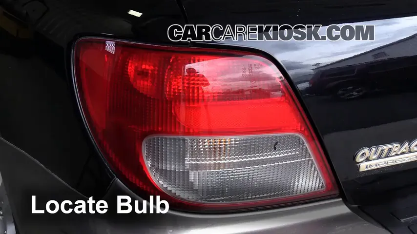 2002 Subaru Outback 2.5L 4 Cyl. Lights Tail Light (replace bulb)